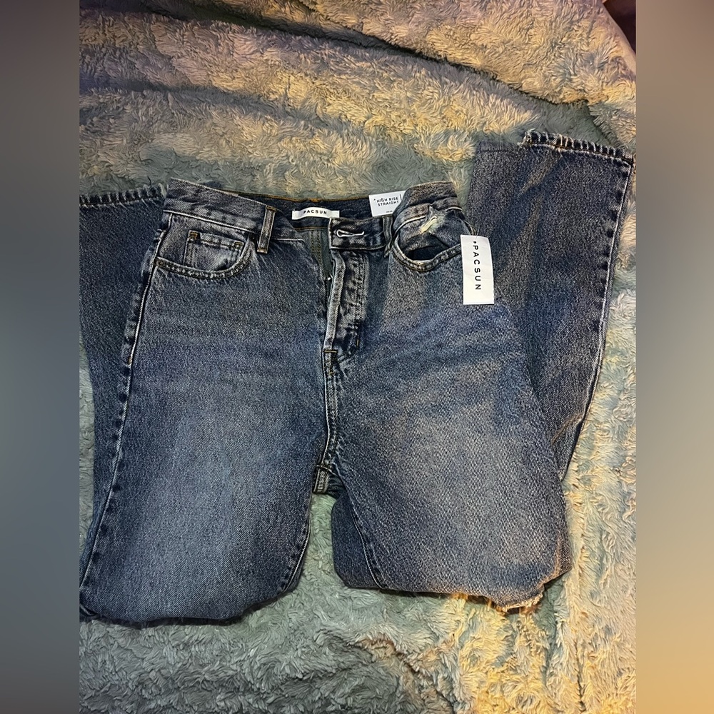 Brand New With Tags PacSun Ripped Highrise Jeans In Size 25